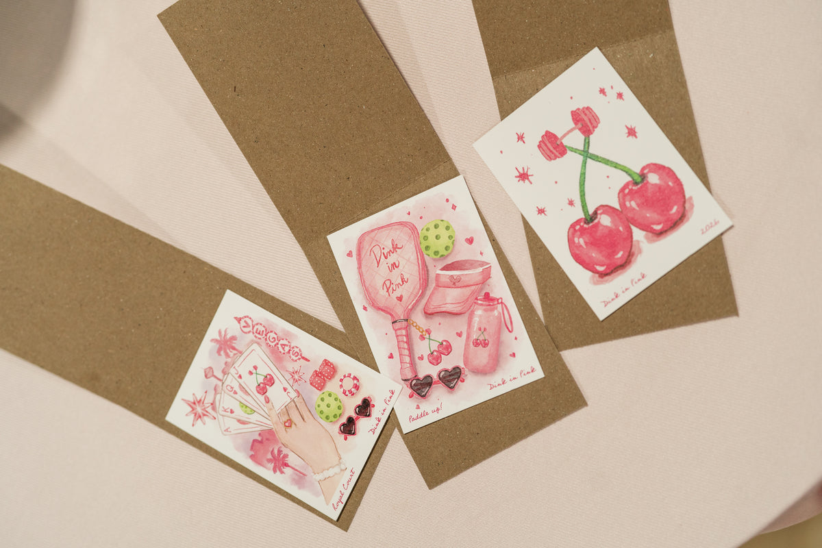 Dink in Pink (Set of 3 Mini Prints)